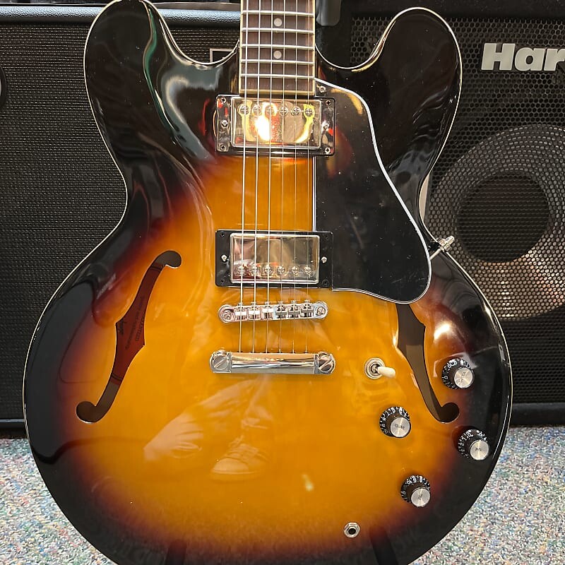 

Epiphone ES-335 Полуакустическая электрогитара Vintage Sunburst ES-335 Semi-Hollow Electric Guitar