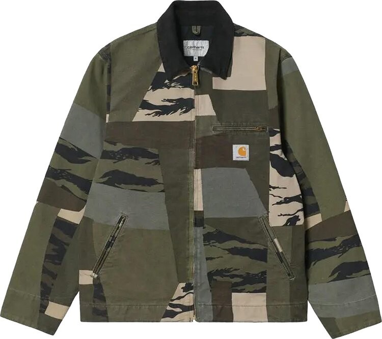 

Куртка Carhartt WIP Detroit Jacket 'Camo Mend/Black', разноцветный