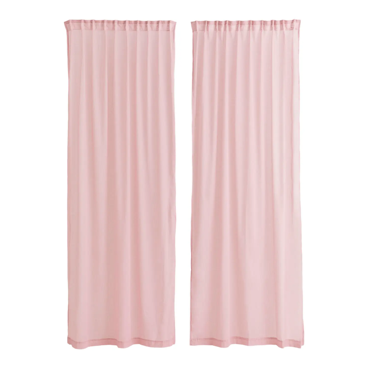 Шторы H&M Home 2-pack Airy Multiway, 2 предмета, розовый