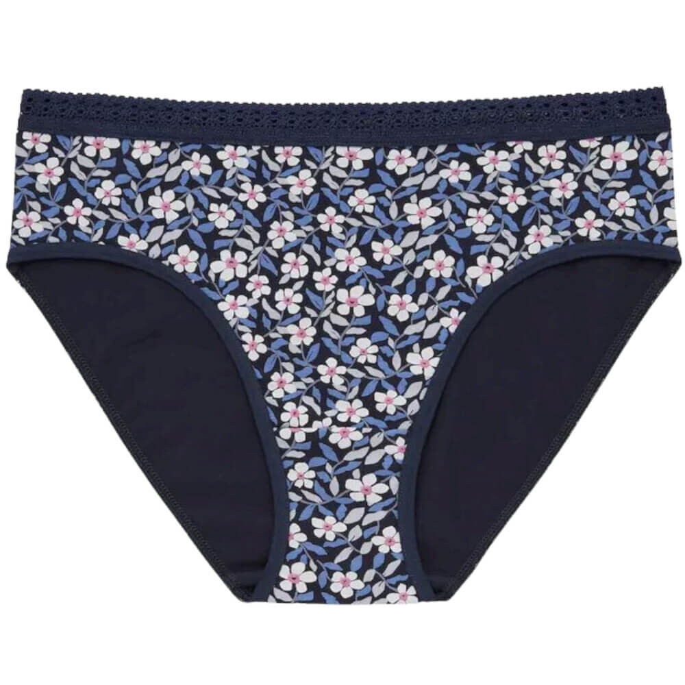 

Трусы Uniqlo Floral Mid Rise, синий