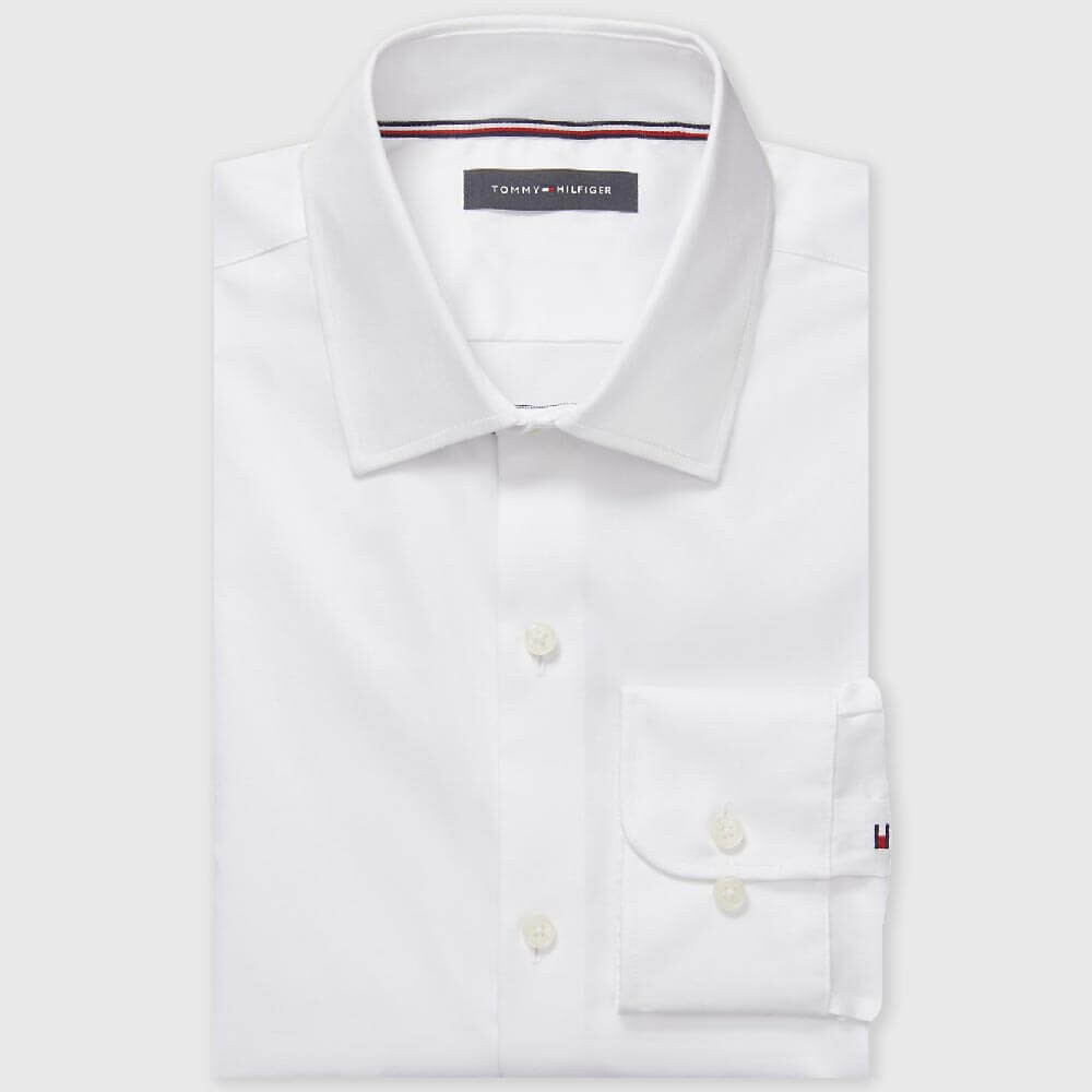 

Рубашка Tommy Hilfiger Slim Fit Solid Twill, белый