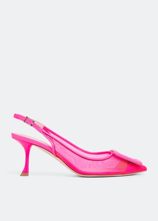 

Туфли ROGER VIVIER Viv' In The City slingback pumps, розовый