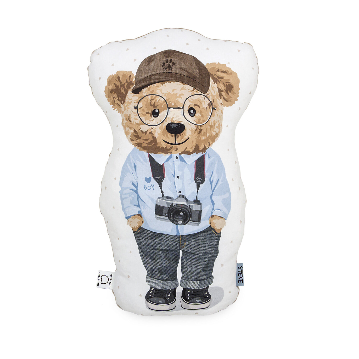 

Ceba Baby Fluffy Puffy подушка для объятий 50 см Стив, 1 шт.