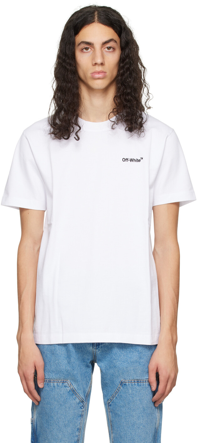 

Белая футболка Helvetica Off-White, Белый