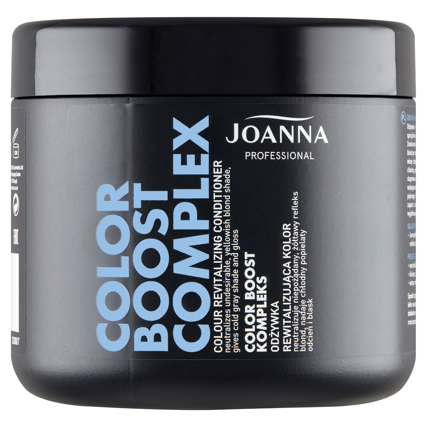 Joanna Professional Color Boost Complex кондиционер для волос, восстанавливающий цвет, 500 г joanna кондиционер нейтрализатор желтизны для волос joanna color boost complex с протеинами пшеницы холодный пепельный 500 г