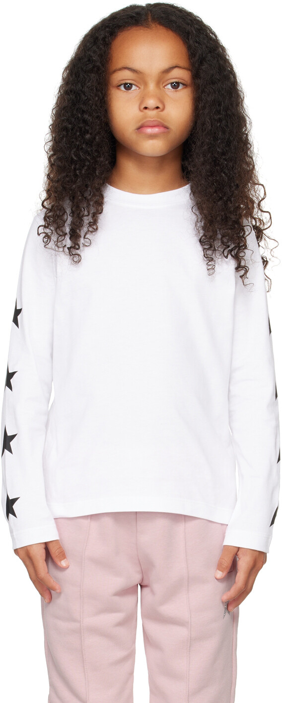 

Детская футболка с длинными рукавами White Stars Golden Goose