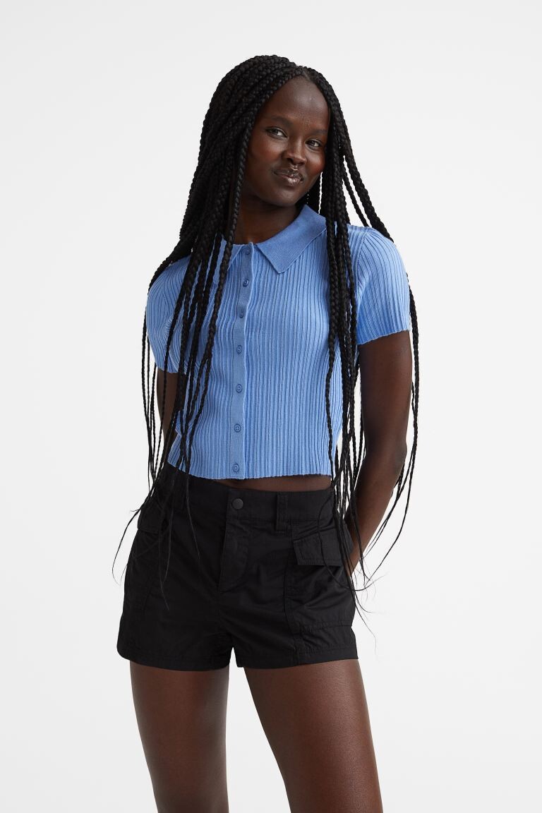 

Грузовые шорты H&M, черный