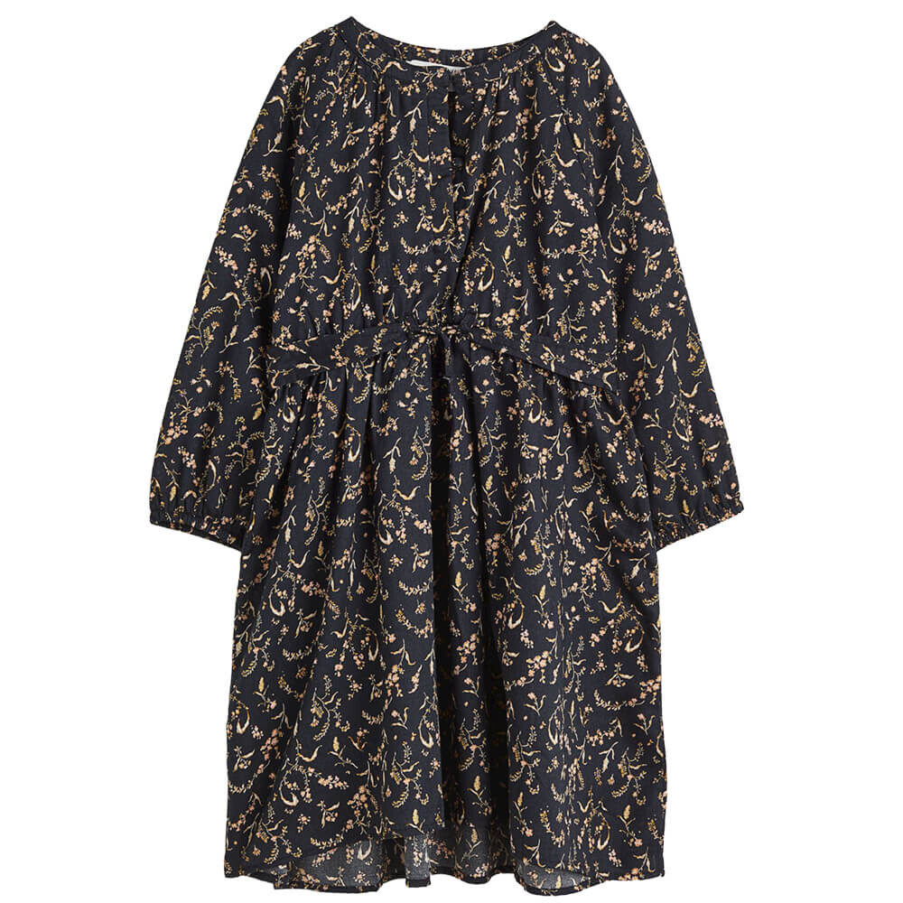 

Платье H&M Balloon-sleeved Tie-belt, черный