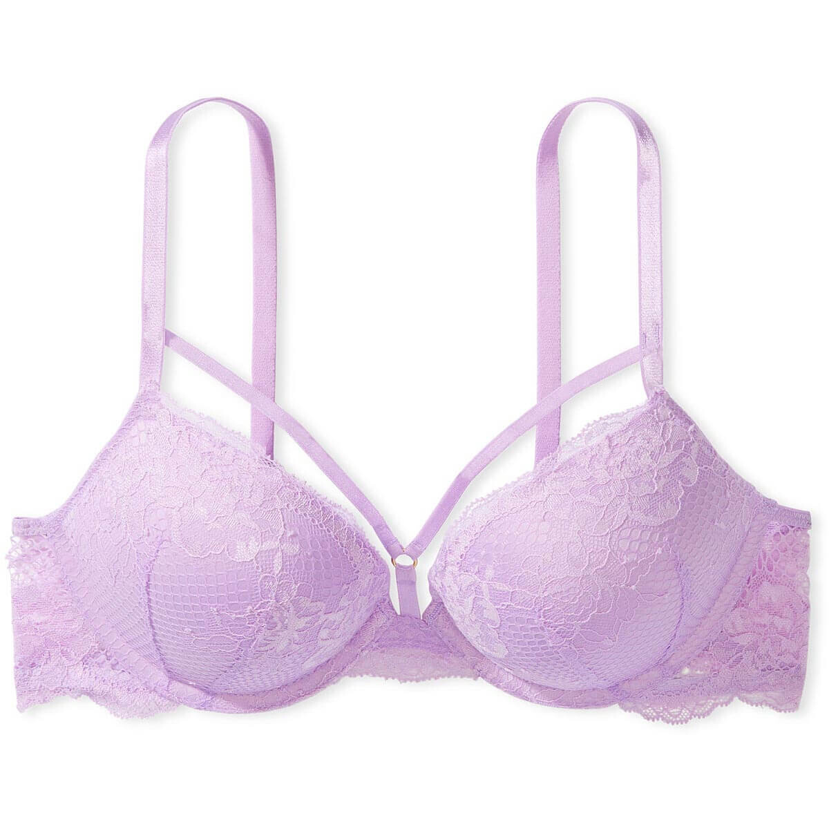 

Бюстгальтер Victoria's Secret Very Sexy Bombshell Add-2-Cups Lace Shine Strap Push-Up, светло-