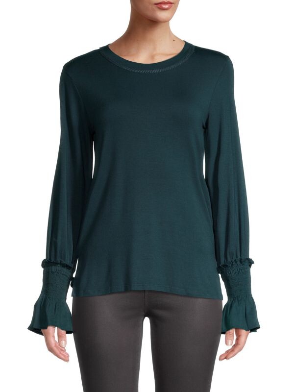 

Эластичный атласный топ alix со сборками Kobi Halperin Pine green