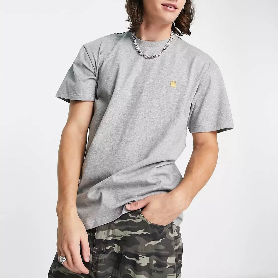 

Футболка Carhartt WIP Chase, серый