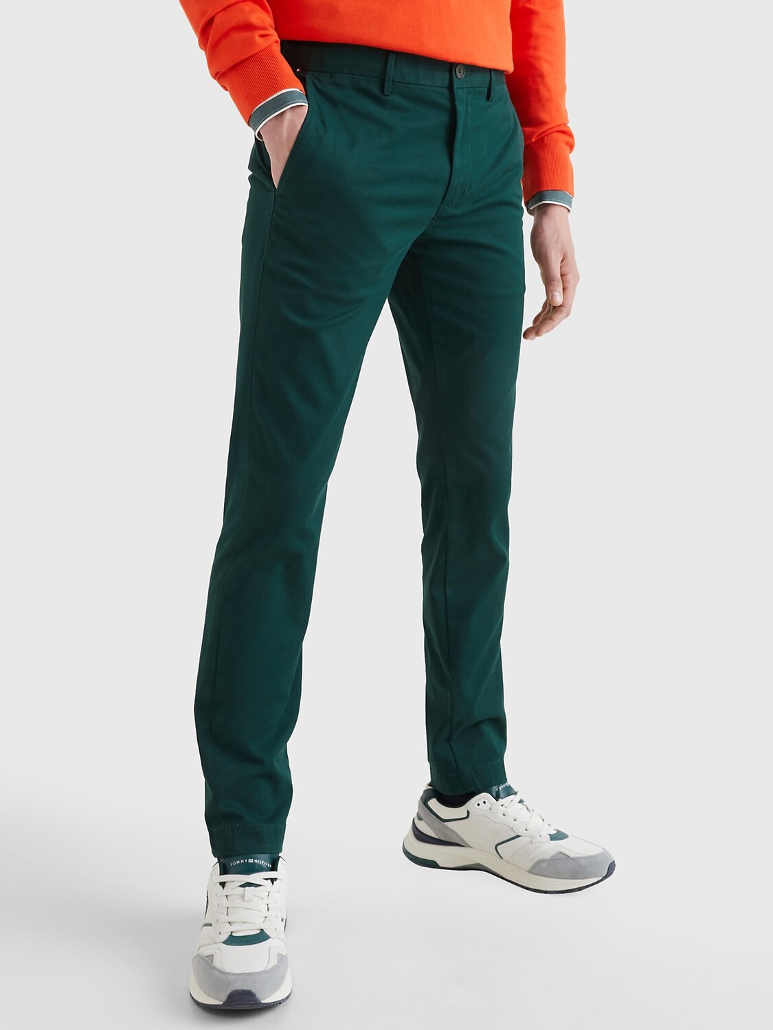 

Зеленые джинсы slim fit 1985 Tommy Hilfiger