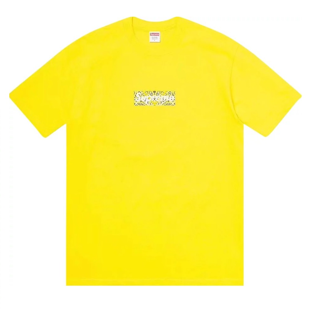 Футболка Supreme Box Logo, жёлтый футболка supreme tonal box logo жёлтый