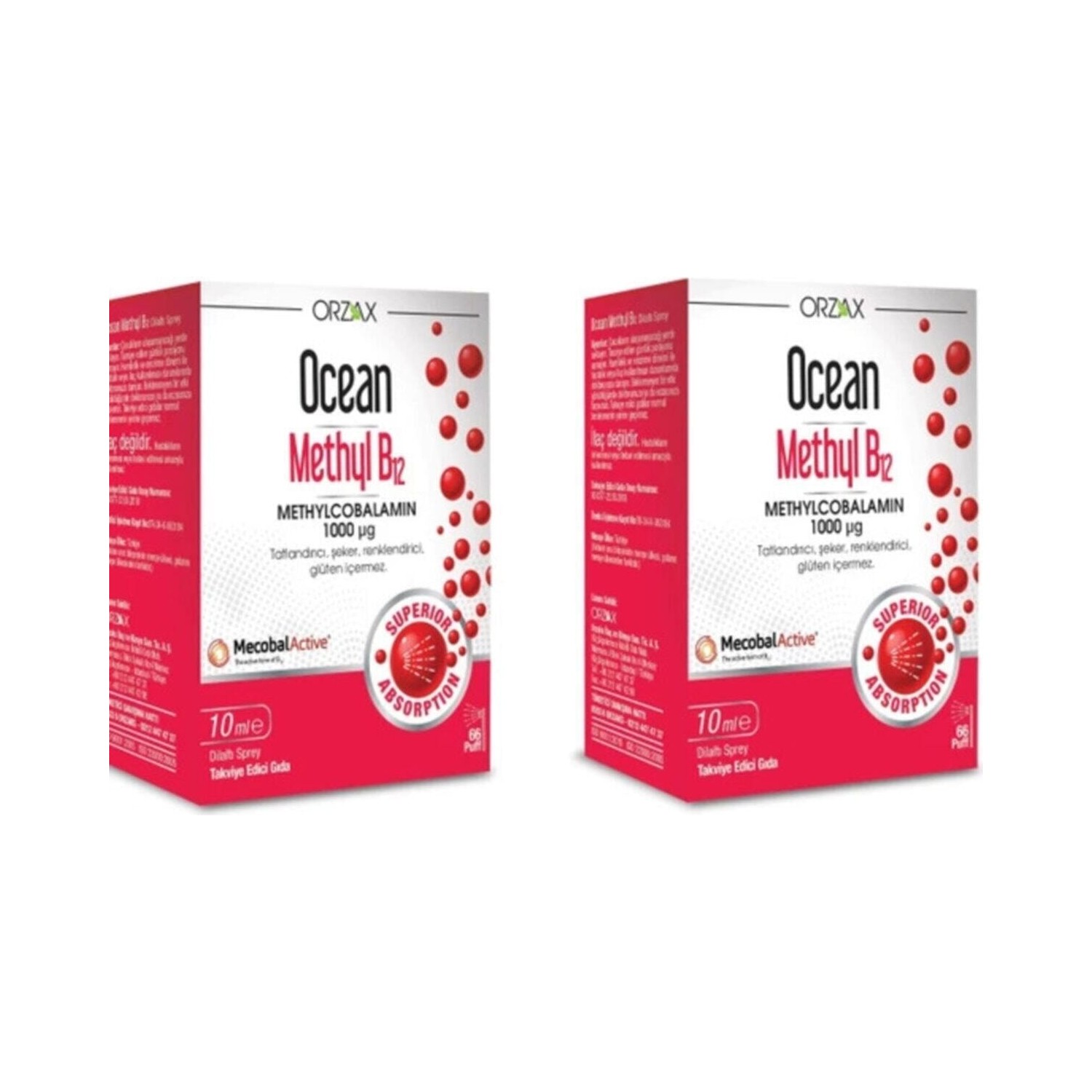 цена Метил B12 Ocean 1000 мг, 2 упаковки по 10 мл