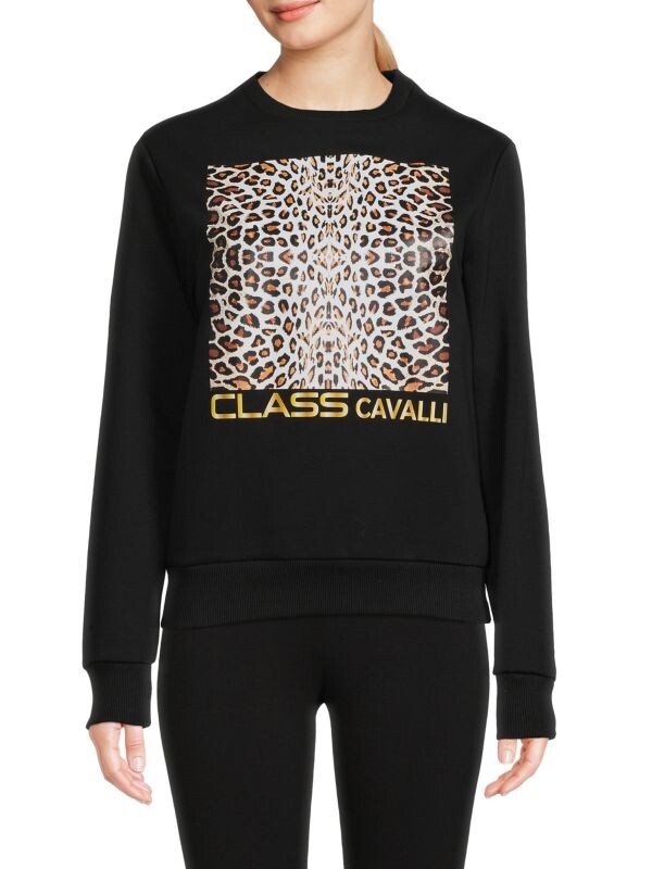 

Толстовка CLASS Cavalli с изображением животных, черный