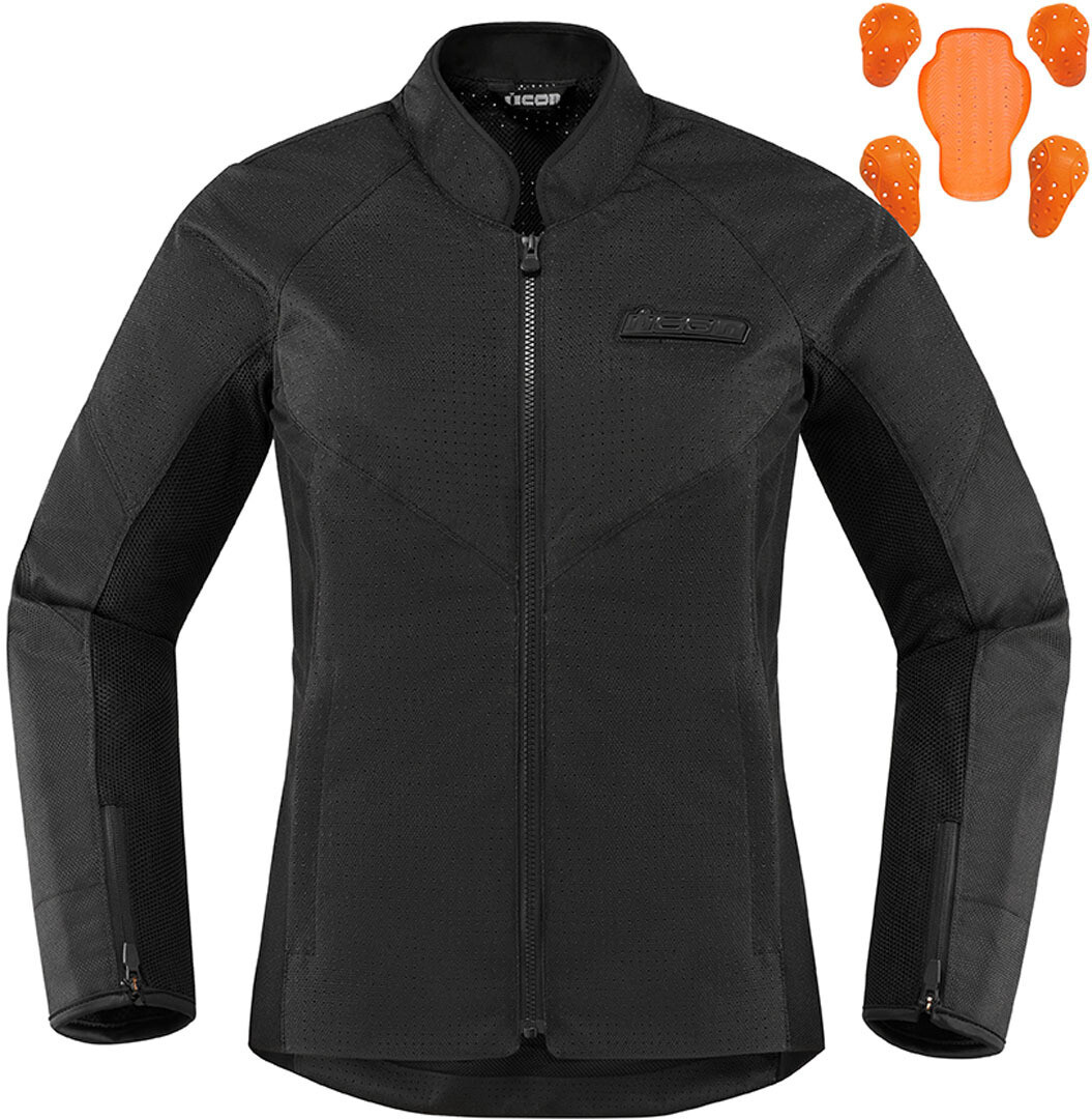 

Куртка женская Icon Hooligan Perforated мотоциклетная, черный