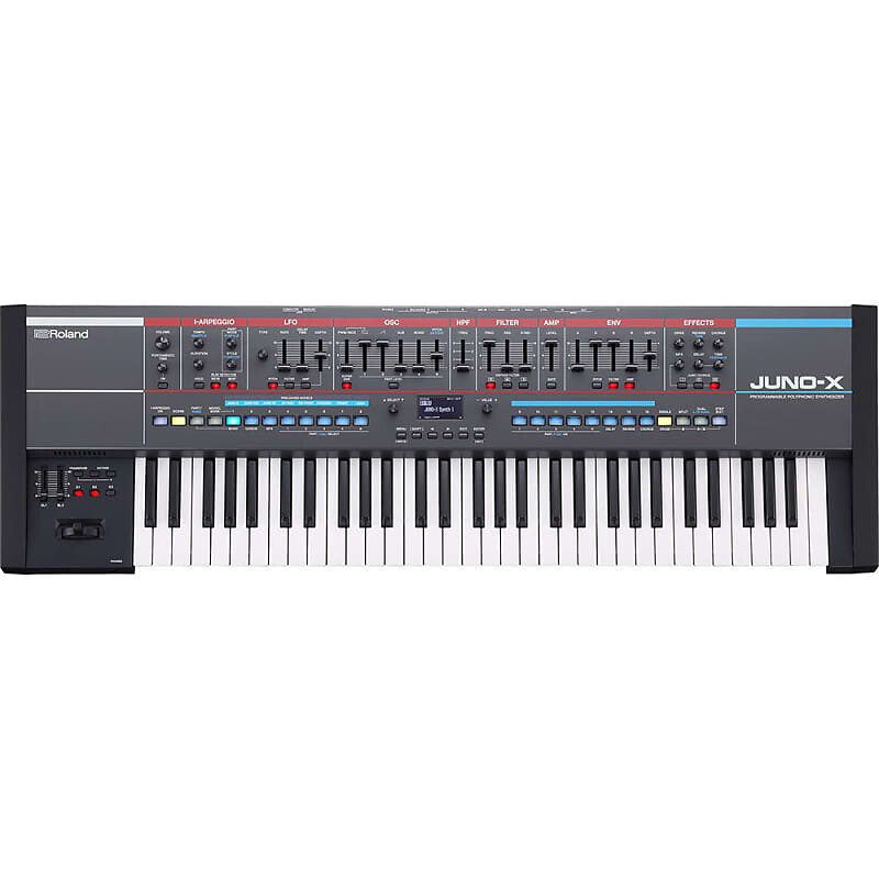 

Roland JUNO-X 61-клавишный программируемый полифонический клавишный синтезатор JUNO-X 61 Key Programmable Polyphonic Keyboard Synthesizer
