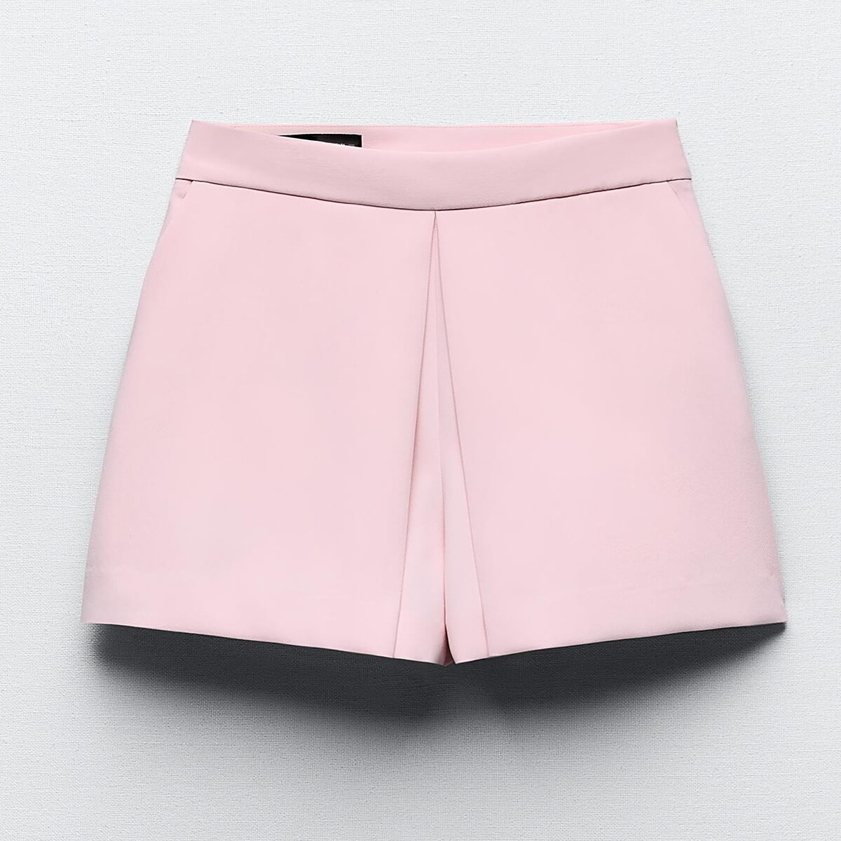 Юбка-шорты Zara With Front Pleat, розовый юбка шорты trendyol с завышенной талией и пуговицами серый
