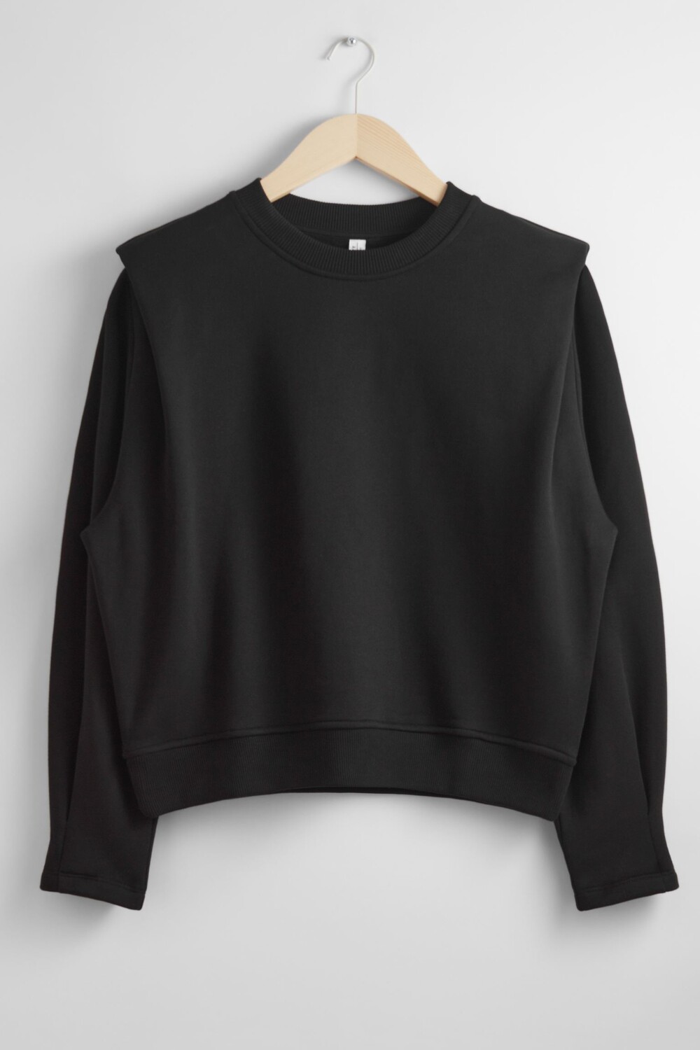 

Свитшот & Other Stories Body-hugging With Pleats At The Shoulders, черный