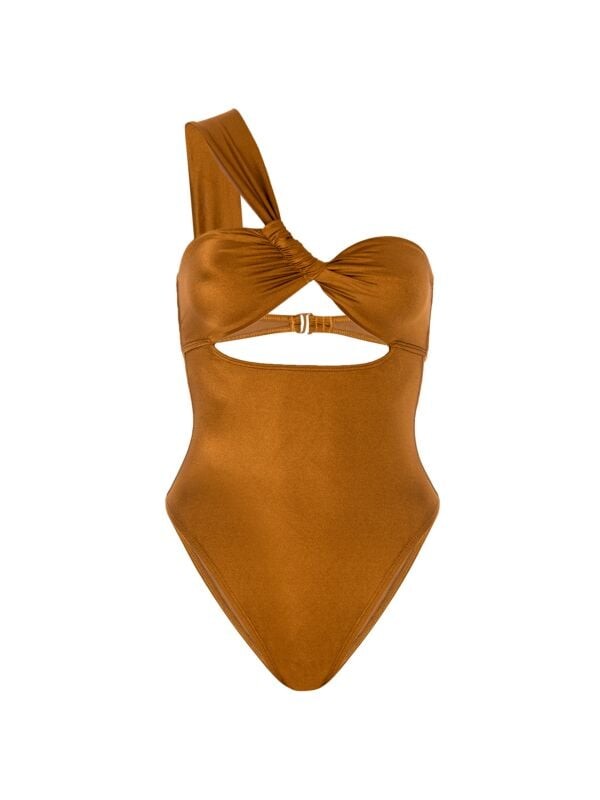 

Слитный купальник бали GOOD AMERICAN Brown bronze