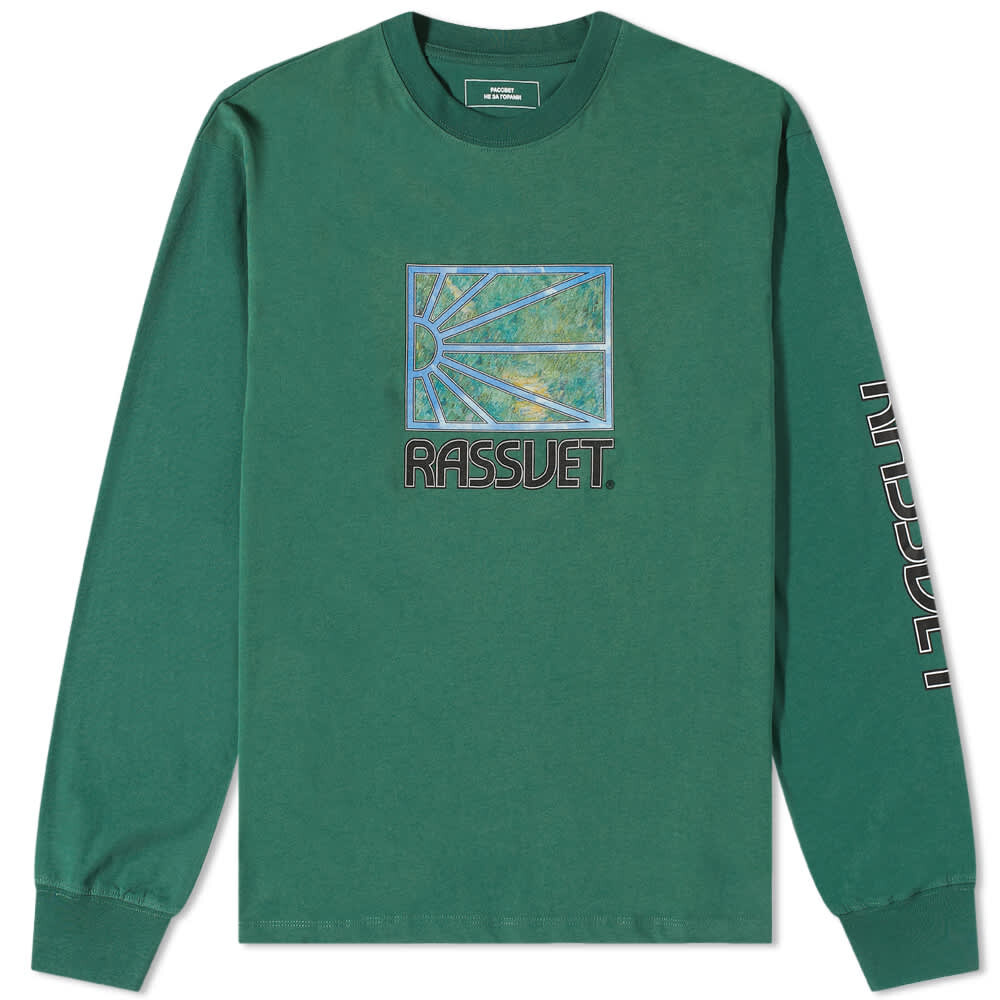 

Футболка PACCBET Long Sleeve Painting Logo Tee, Зеленый