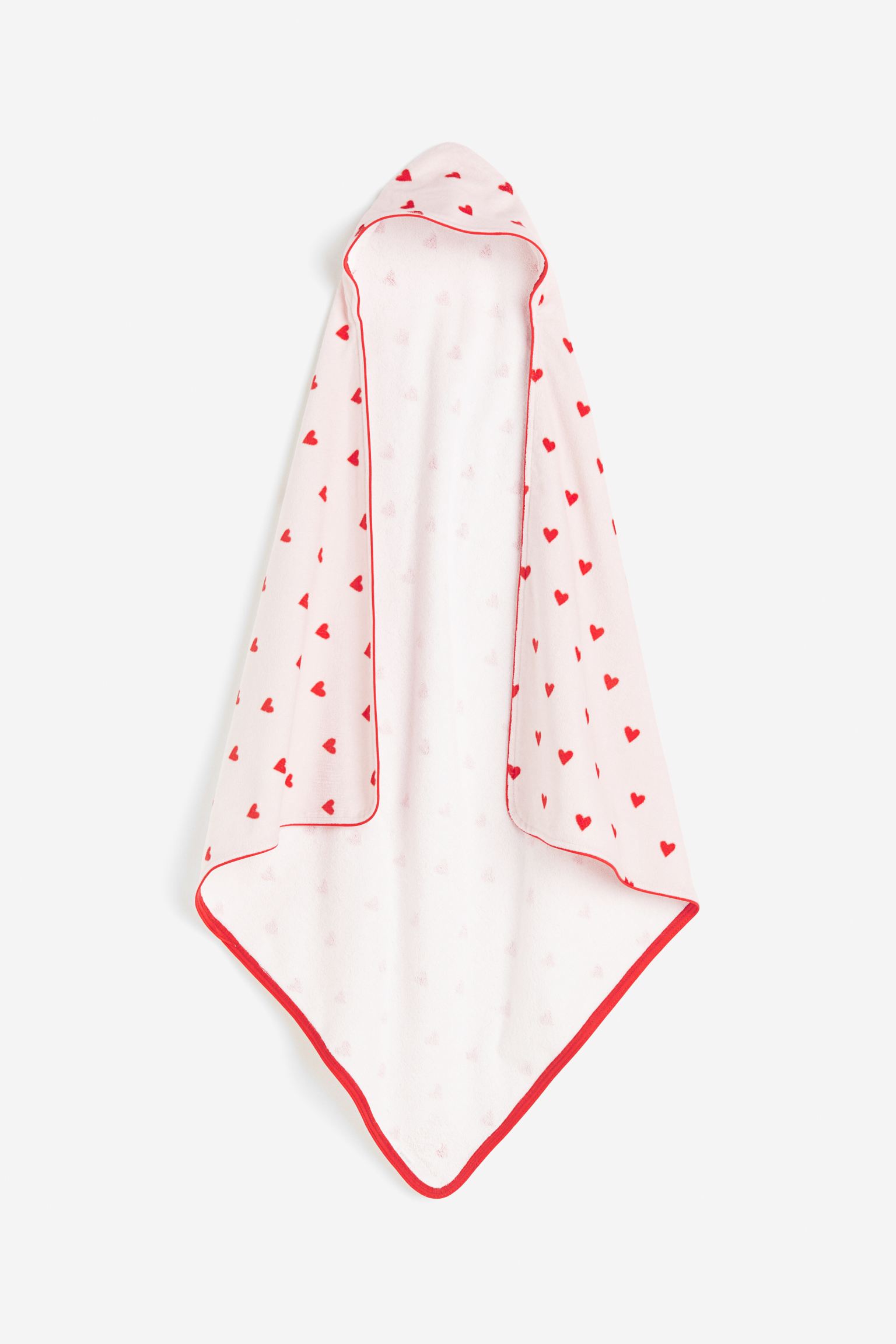 Банное полотенце H&M Home Hooded, светло-розовый/красный
