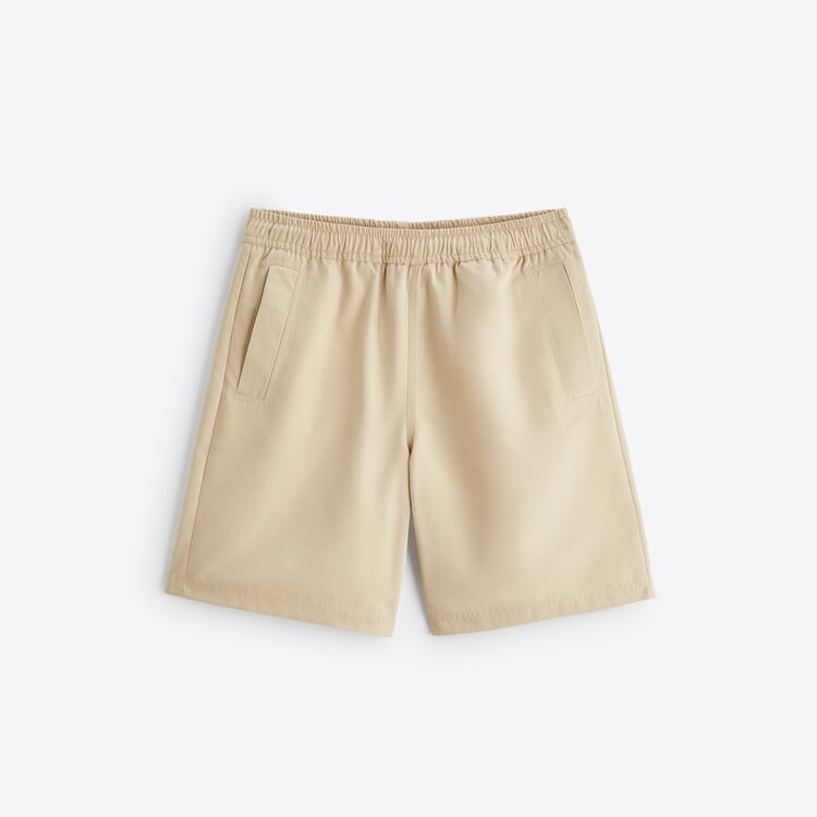 

Шорты Zara Jogger Waist Bermuda, бежевый