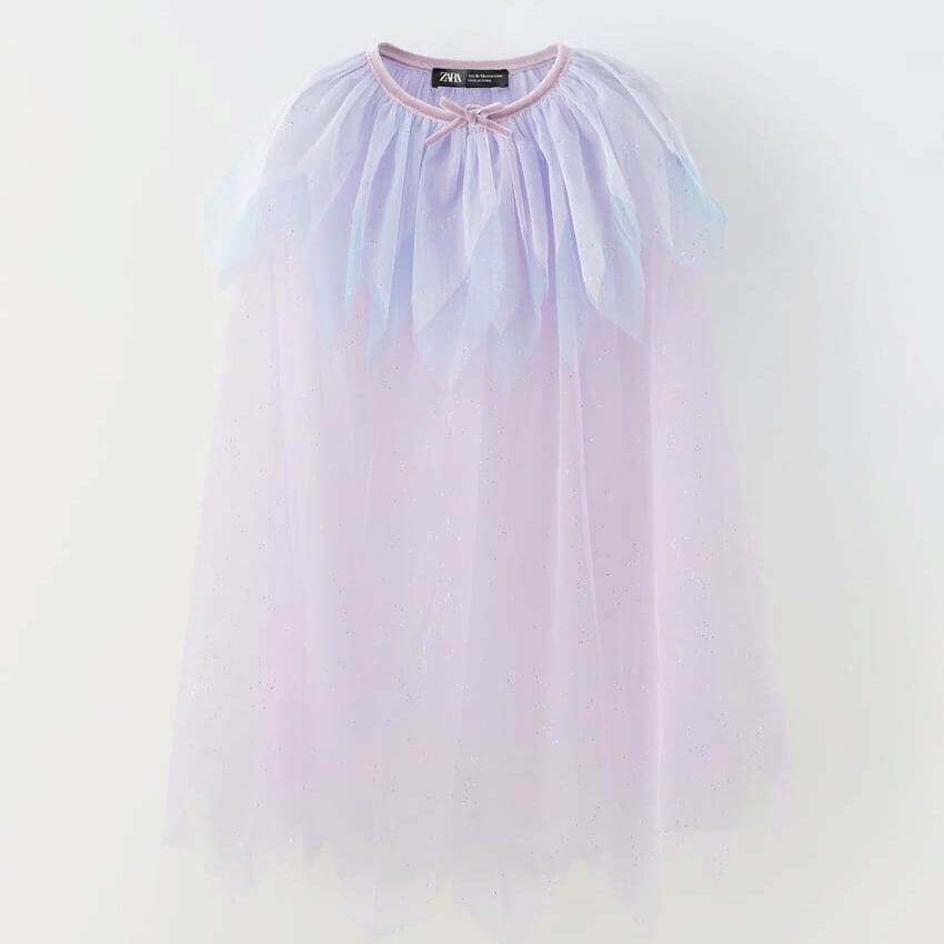

Накидка из тюля Zara Ruffled, лиловый
