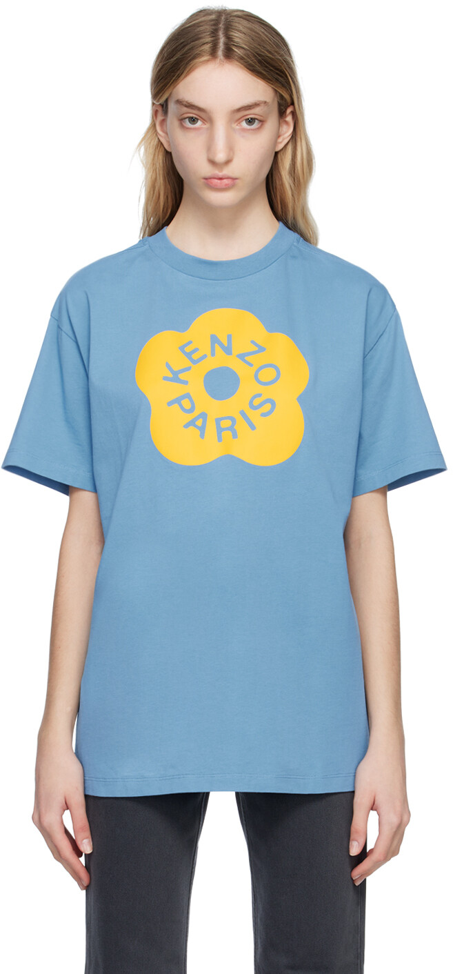 

Синяя футболка Kenzo Paris Boke Flower 2.0, Синий