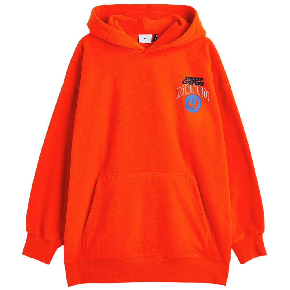 

Худи H&M Thermolite Oversized Fit, ярко-красный