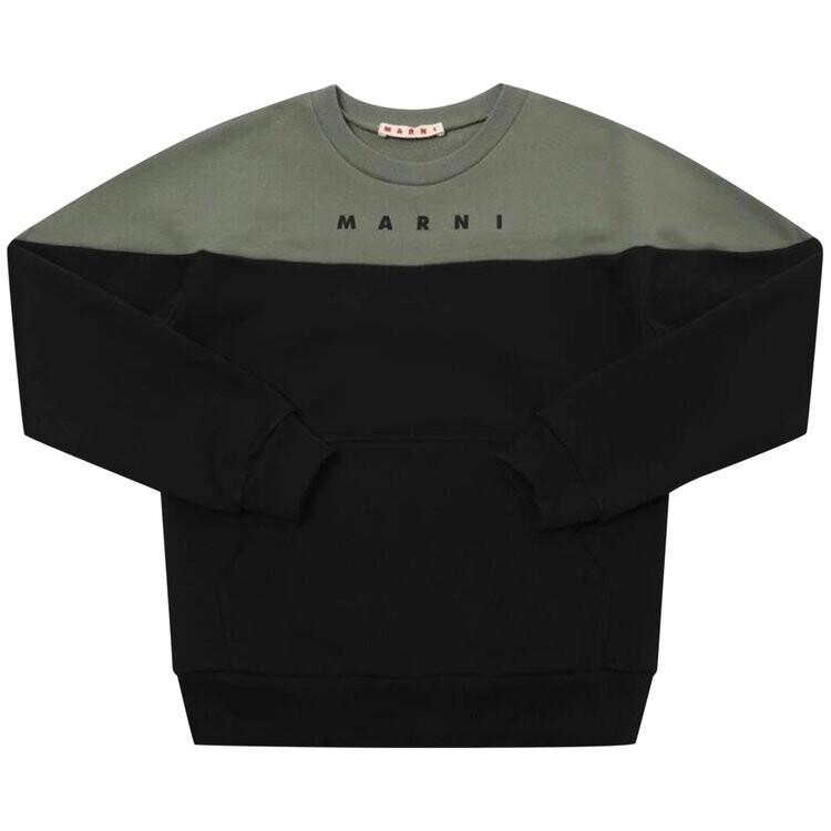 

Толстовка Marni Kids Sweatshirt, цвет Green/Black
