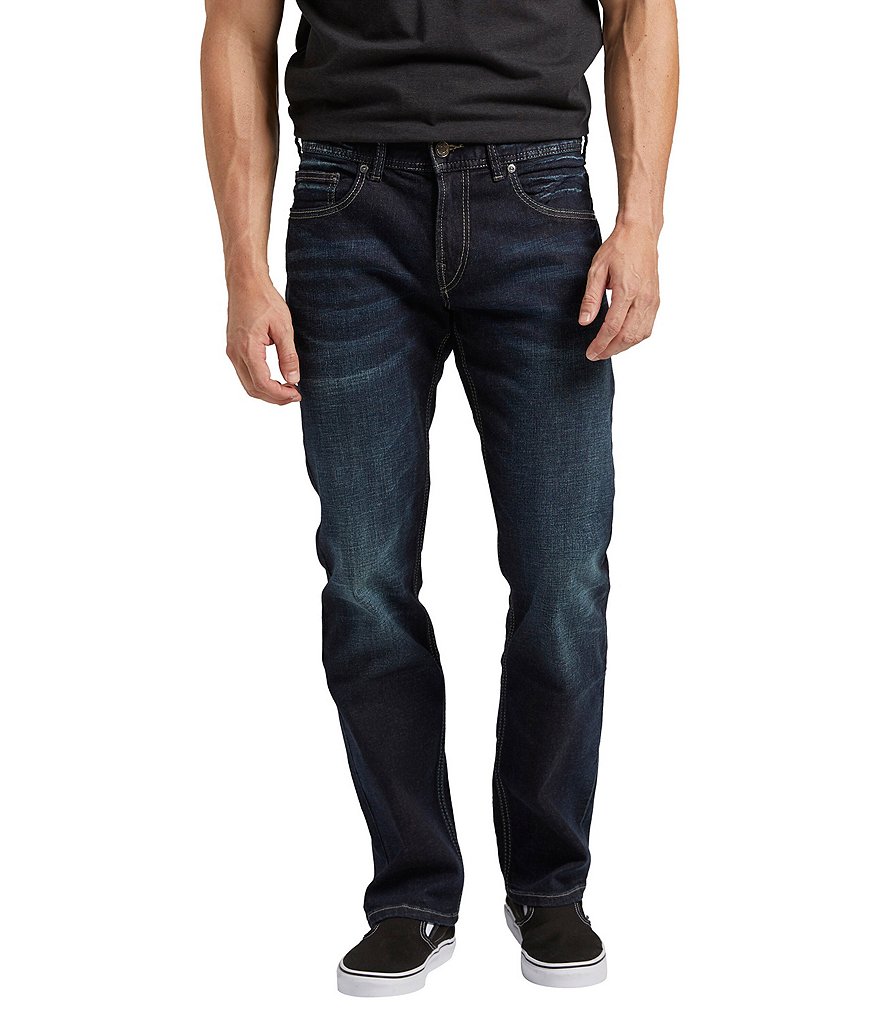Классические прямые джинсы Silver Jeans Co. Allan, синий классические прямые джинсы joe s jeans цвет cano