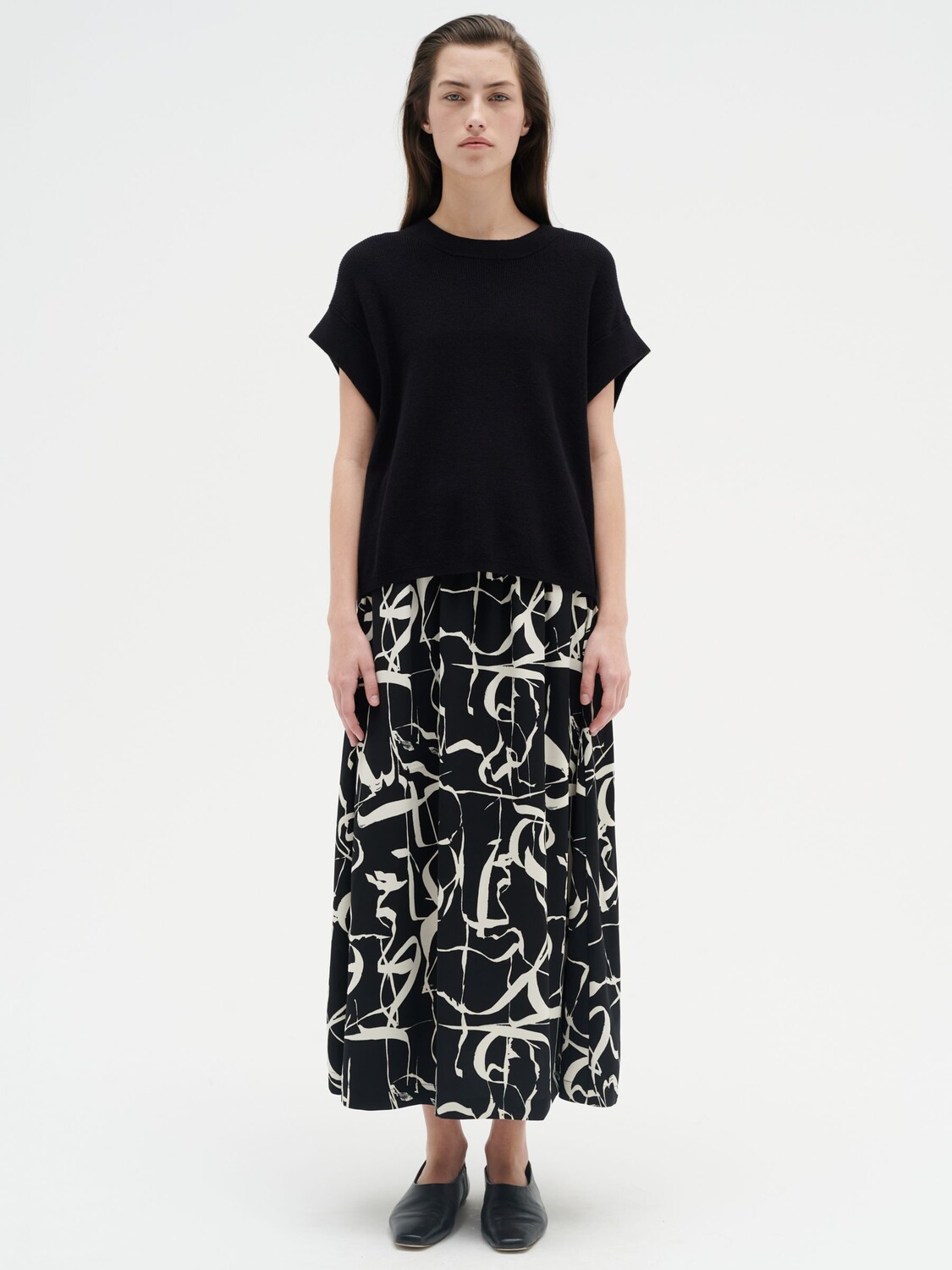 

Юбка InWear Pailey Poetic Scribble, черный