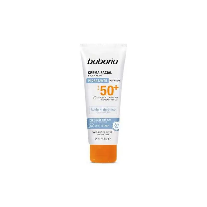 

Солнцезащитный крем crema facial hidratante spf50+ Babaria, объем 75 мл