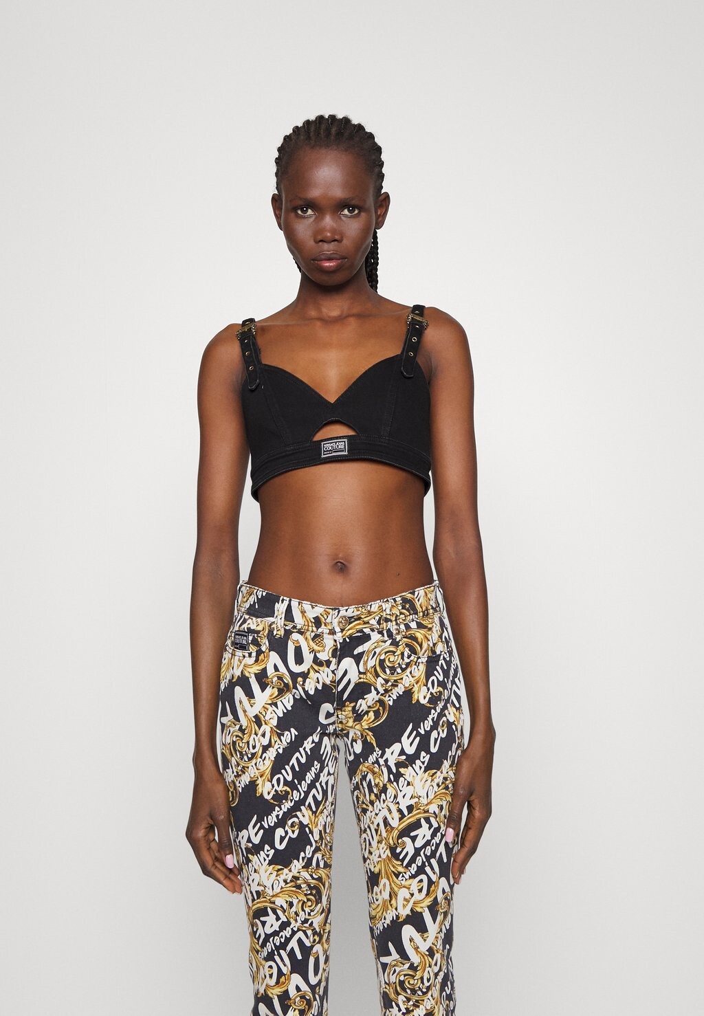 

Топ Versace Jeans Couture, черный