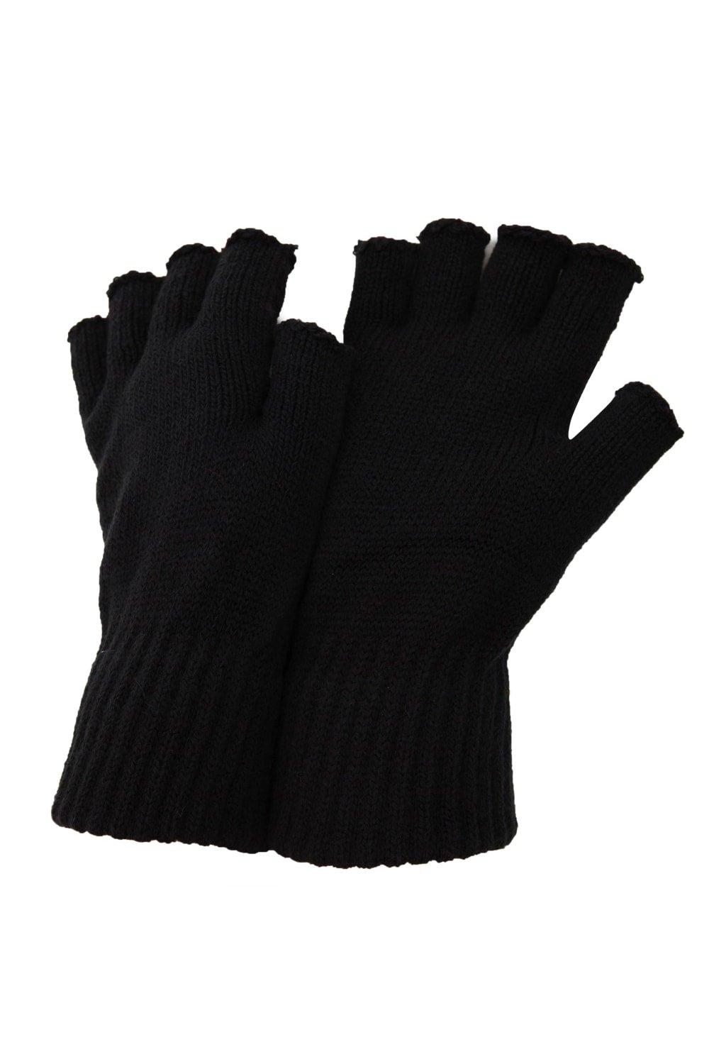 цена Зимние перчатки без пальцев Floso, черный