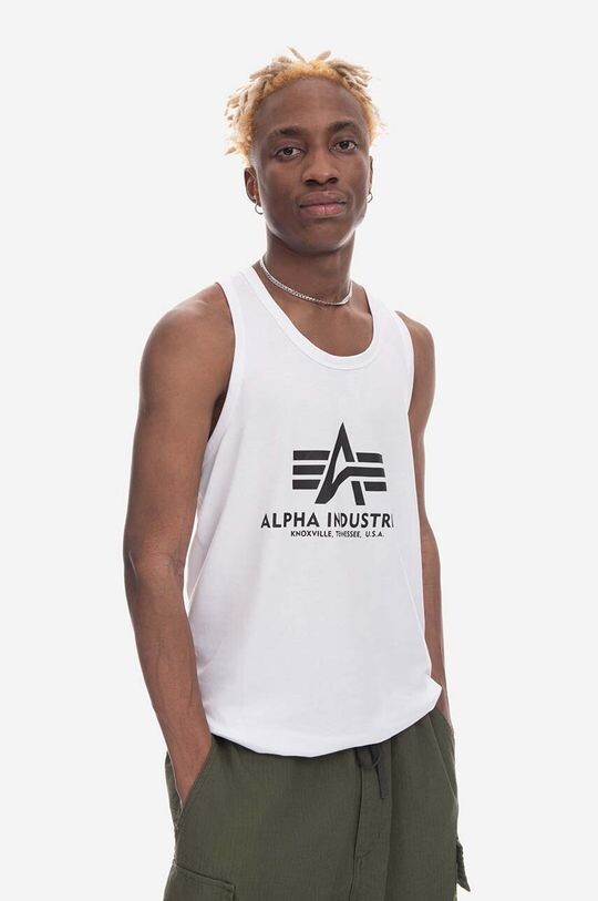 

Хлопковая футболка Basic Tank Alpha Industries, белый