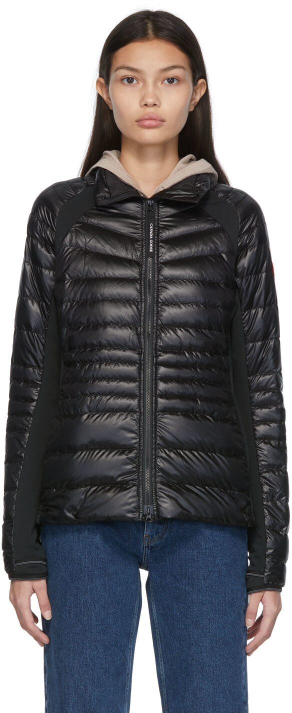 

Черная пуховая куртка с капюшоном Hybridge Lite Tech Canada Goose