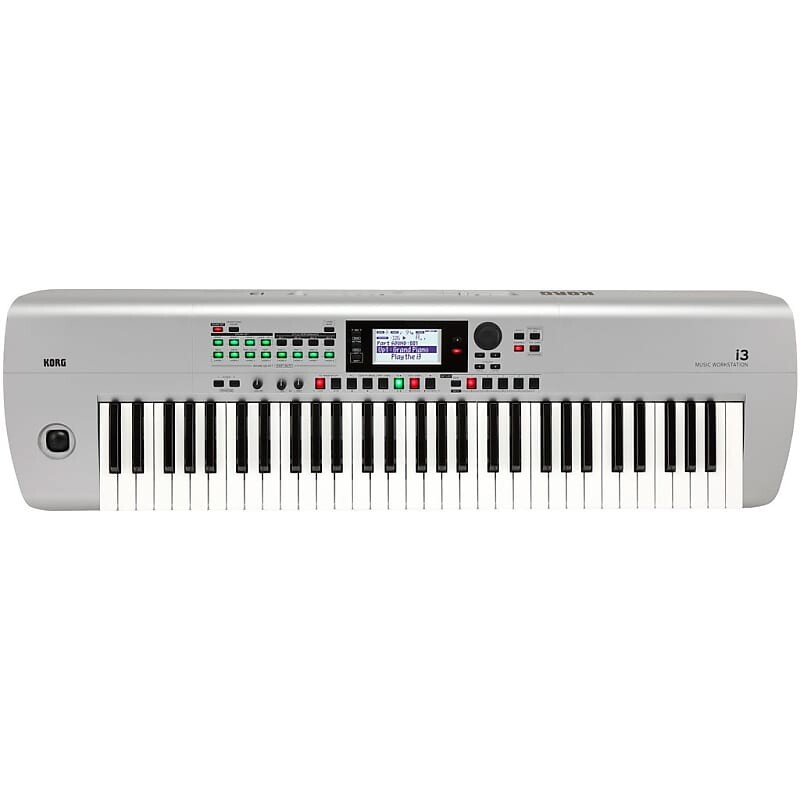 

Korg i3 61-клавишная музыкальная рабочая станция, серебристая i3MS