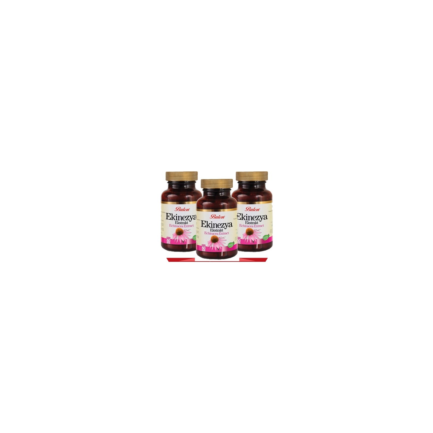 Пищевая добавка Balen эхинацея 300 мг, 3 упаковки по 60 капсул royal jelly 1 500 mg 60 veg capsules