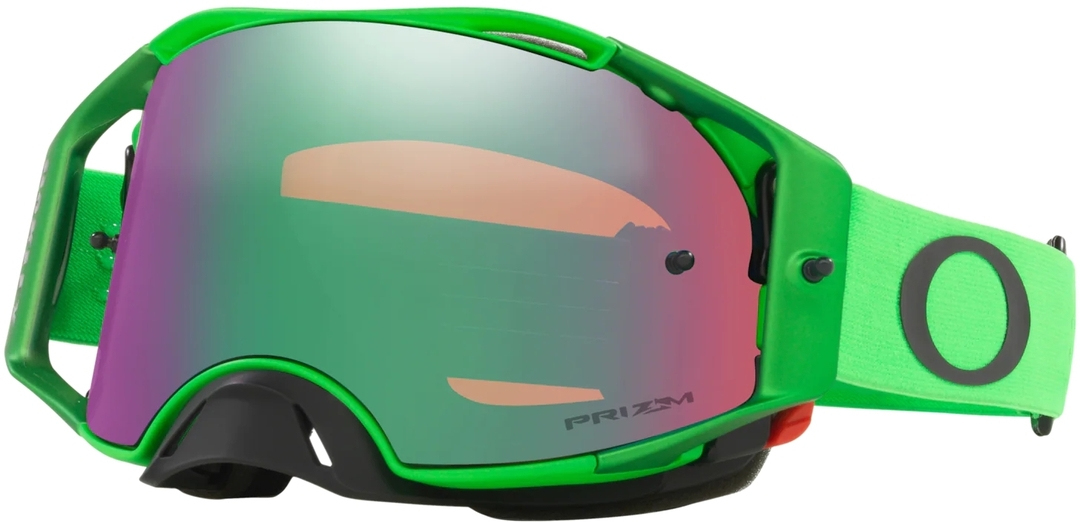 Очки Oakley Airbrake Prizm для мотокросса, зеленый/черный - фото