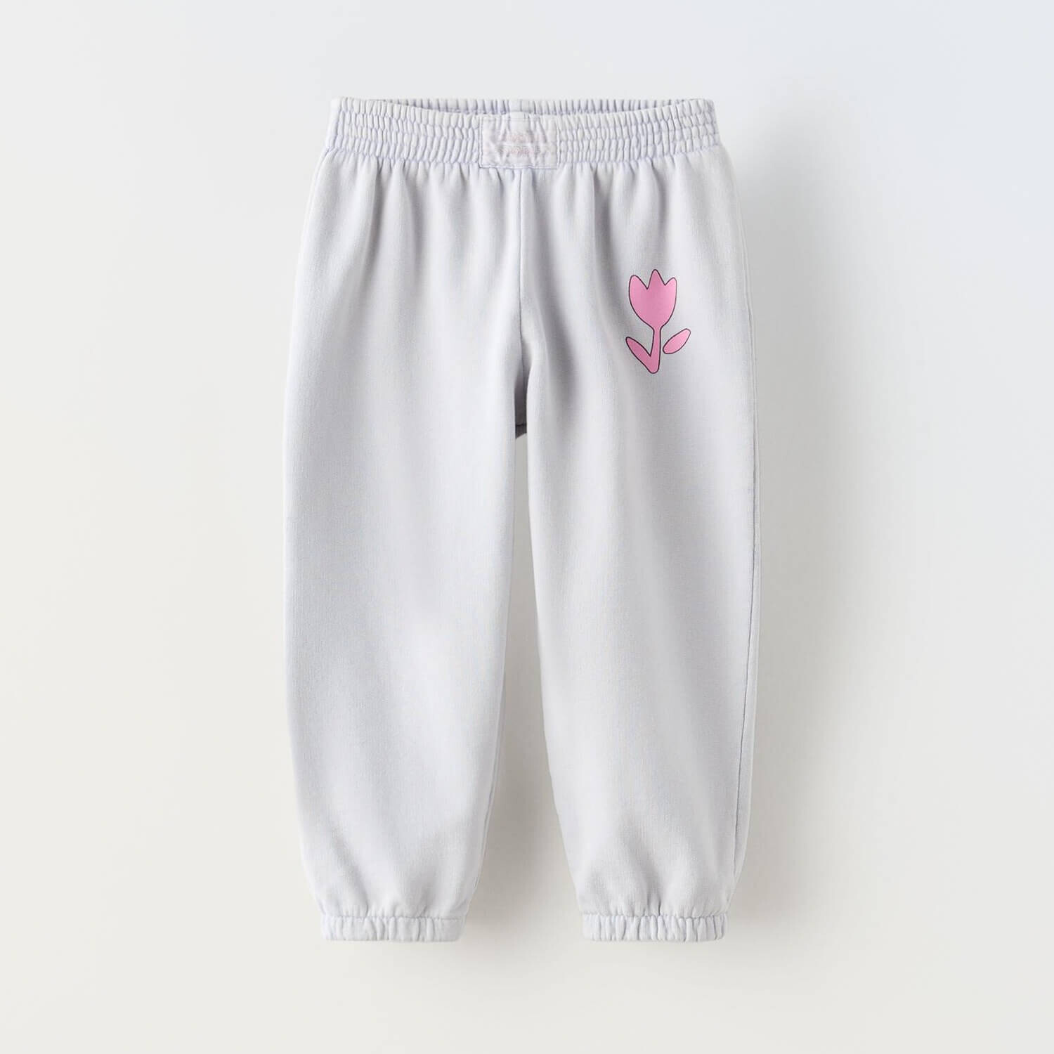 

Брюки Zara Faded-effect Plush, серо-голубой, Синий
