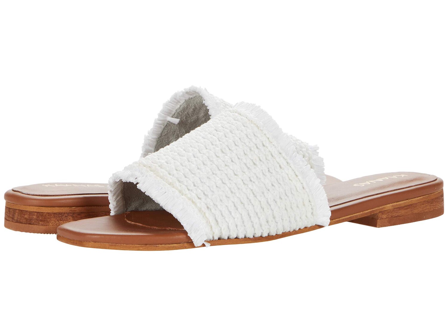 шлепанцы kaanas crete frayed upper slip on Шлепанцы KAANAS, Crete Frayed Upper Slip-On