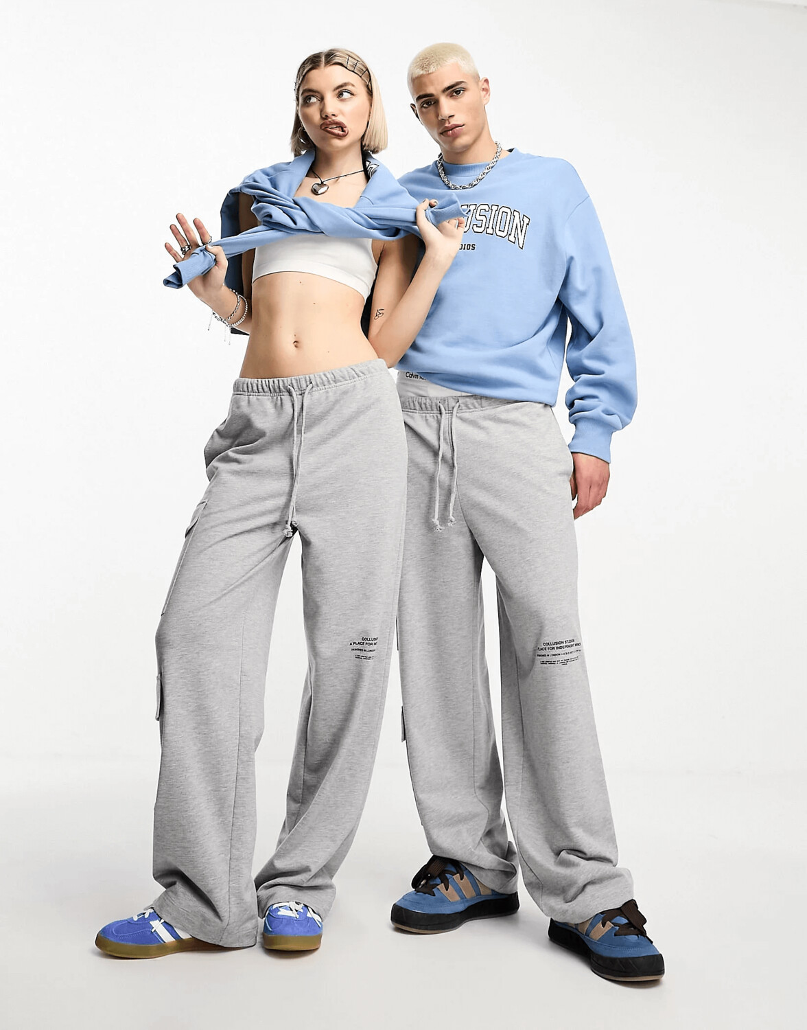 

Джоггеры карго Collusion Unisex, серый