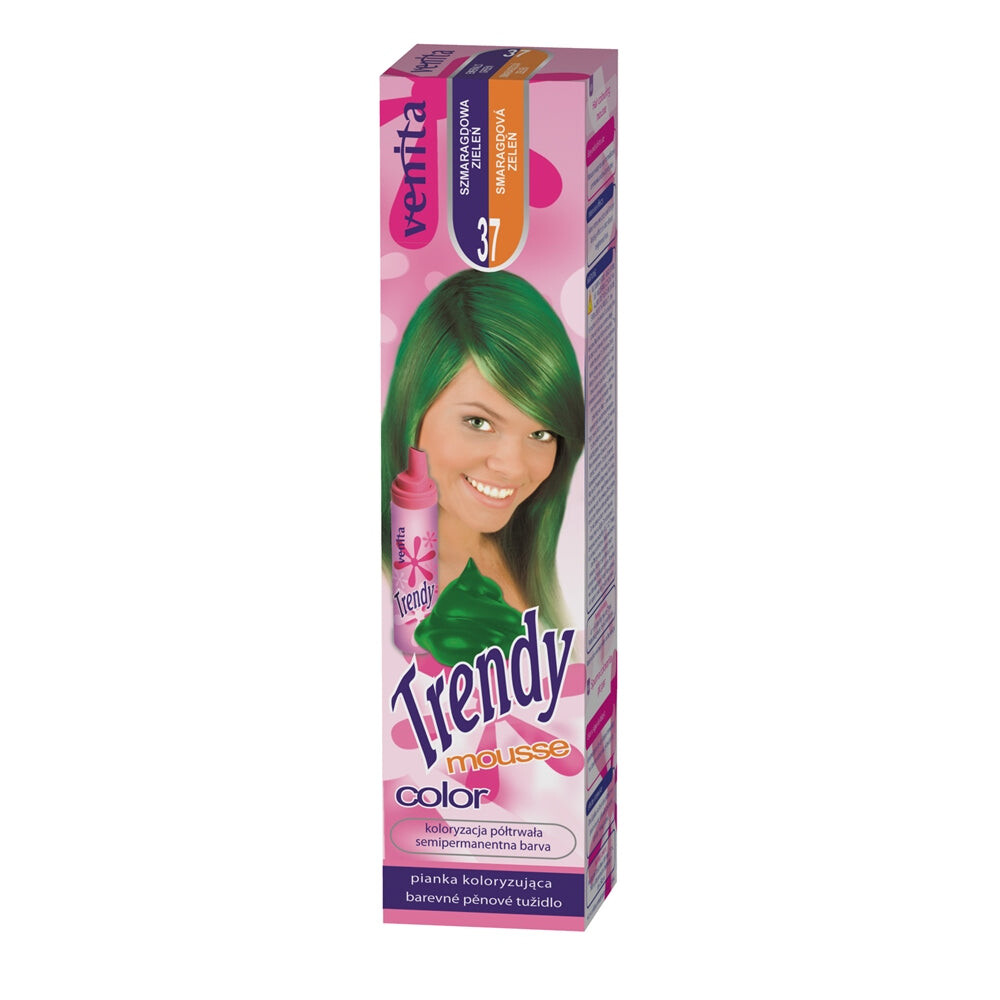 

Venita Мусс-краска для волос Trendy Color Mousse 37 Изумрудно-зеленый 75мл