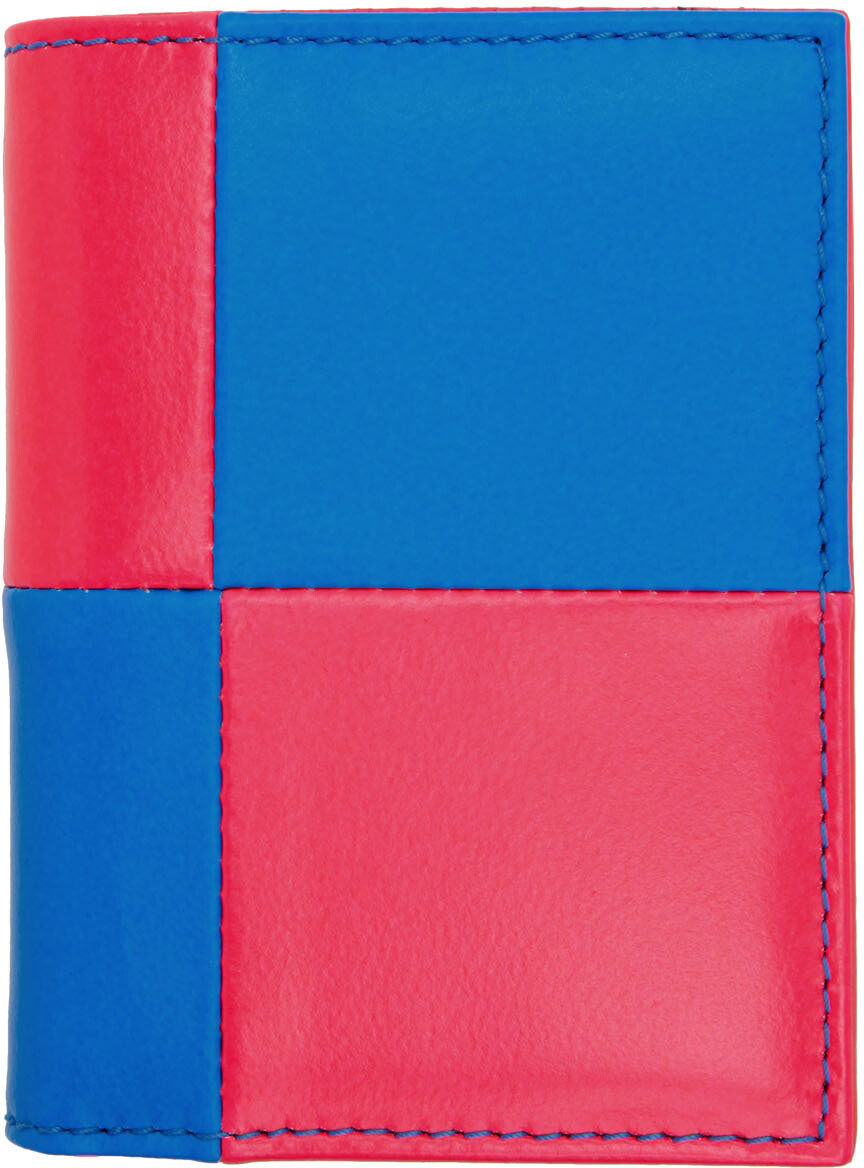 

Розовый и синий картхолдер Fluo Squares Comme des Garçons Wallets
