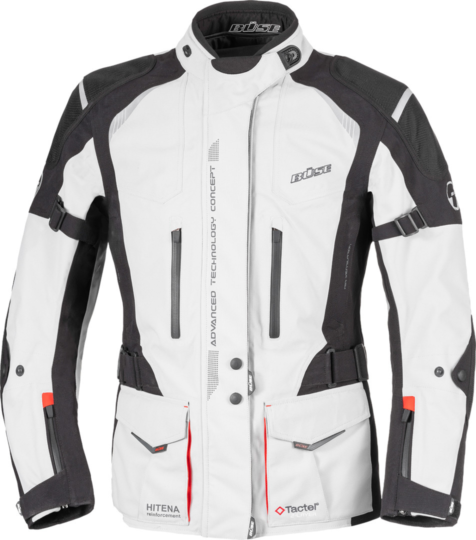 

Büse Grado Женская куртка мотоцикла текстиля, белый/черный/красный