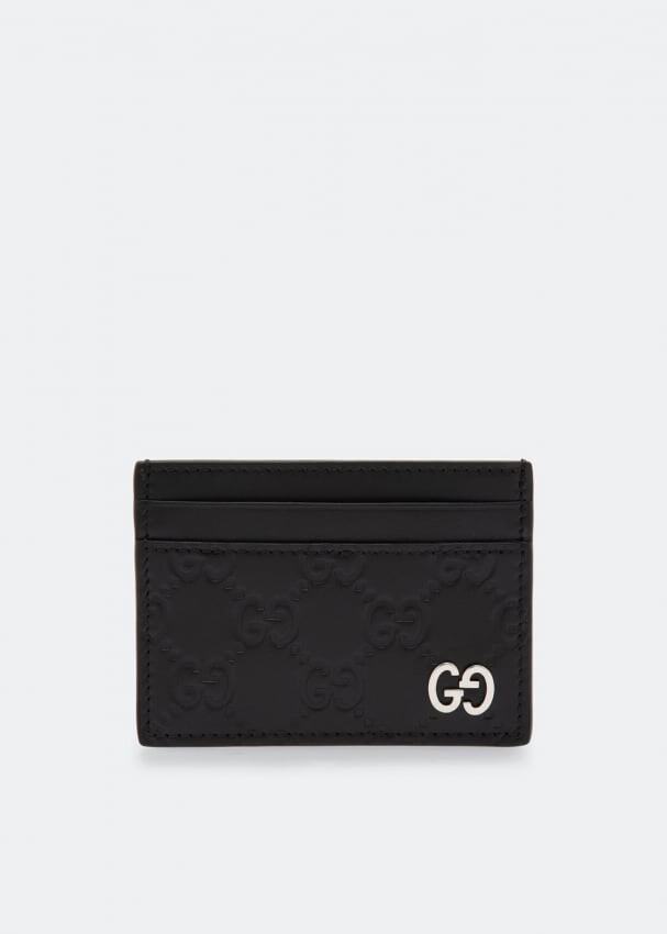 

Картхолдер GUCCI Signature card holder, черный
