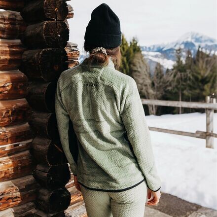 

Флисовая куртка AK Baker Hi-Loft с молнией 1/4 женская Burton, цвет Hedge Green