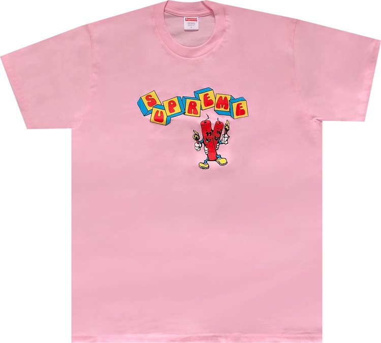 Футболка Supreme Dynamite Tee 'Light Pink', розовый футболка supreme hnic tee light pink розовый